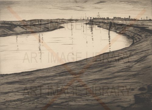 Image no. 3333: Ebb Tide on the Camber, 1918 (Christopher Richard Wynne Nevinson), code=S, ord=0, date=1918